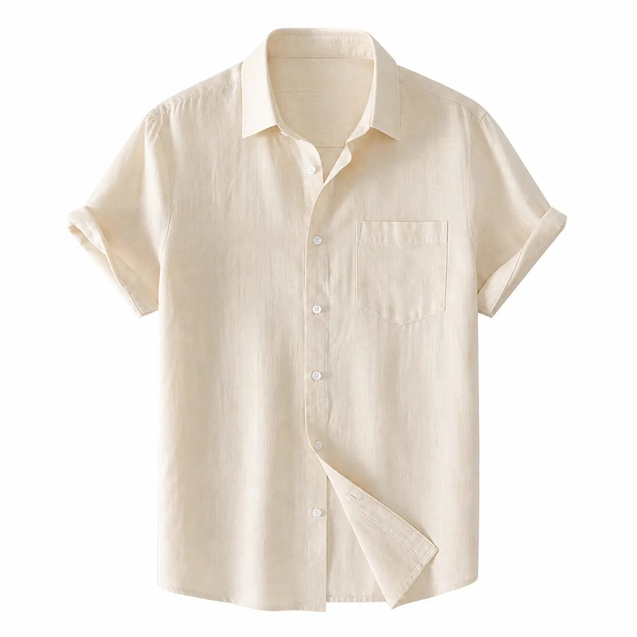 50% OFF Camisa Brisa — Algodón & Lino Ligero de Verano