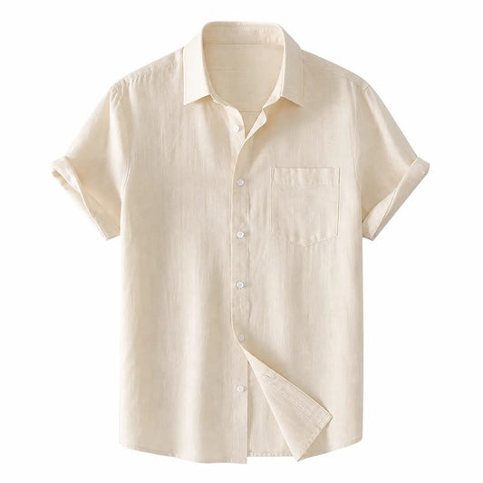 50% OFF Camisa Brisa — Algodón & Lino Ligero de Verano