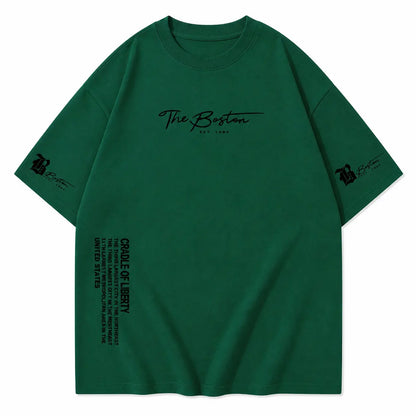 Camiseta Liberty — Estampado Vintage Oversized Street