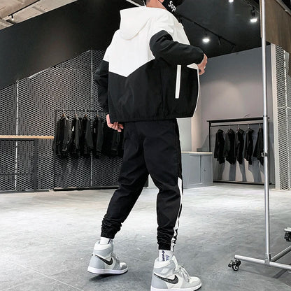 Velocity Wear — Conjunto Deportivo Masculino Urbano con Capucha
