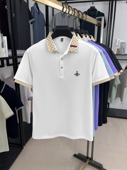 Polo BeeLux — Jacquard Bordado Premium