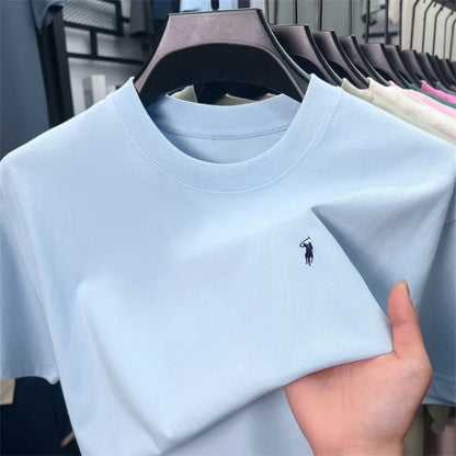 Camiseta Pony Lux — Algodón Premium Bordado Casual