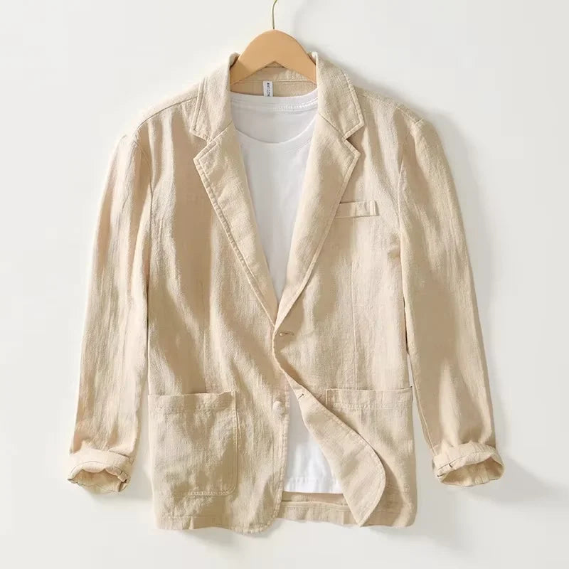 50% OFF Blazer Santorini — Lino & Algodón Ligero Premium