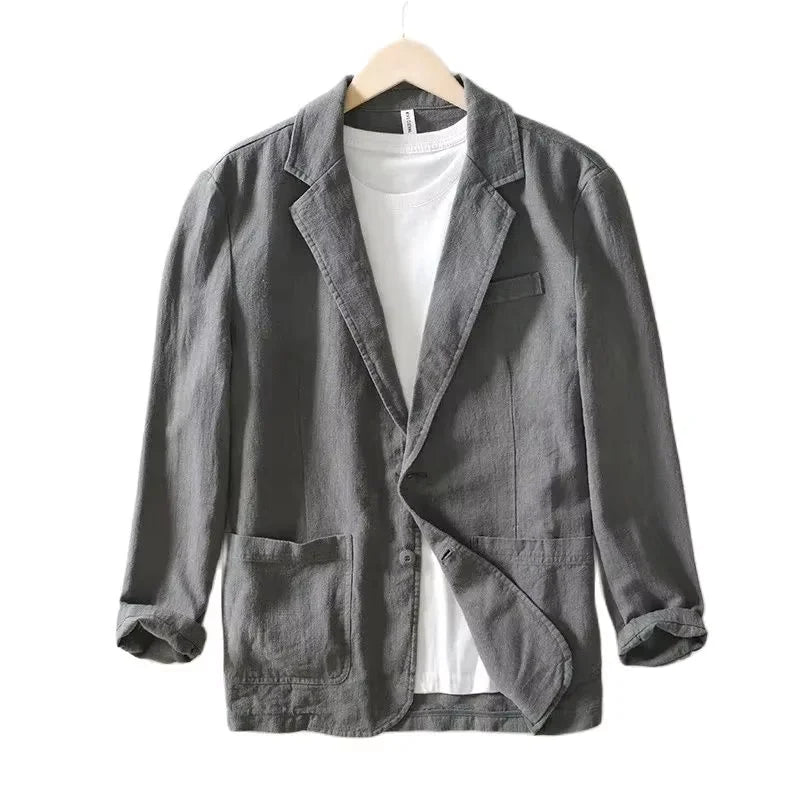 50% OFF Blazer Santorini — Lino & Algodón Ligero Premium