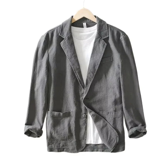 50% OFF Blazer Santorini — Lino & Algodón Ligero Premium