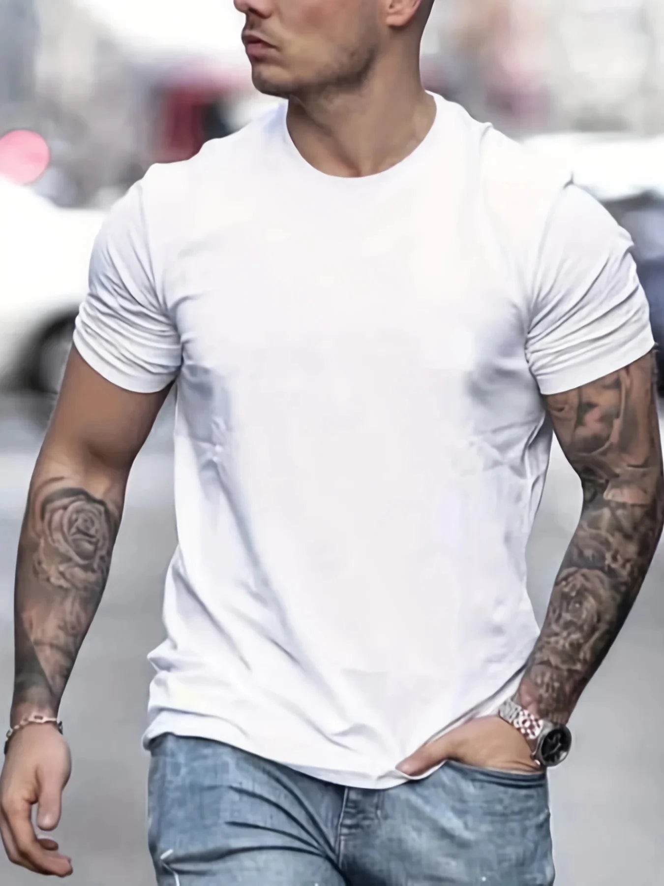 Camiseta Ventura — Algodón Contrast Los Ángeles Premium