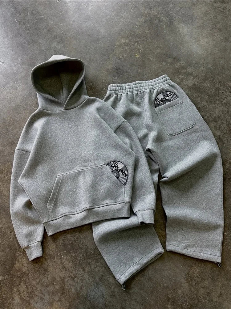 Conjunto Legacy — Y2K Streetwear Bordado Premium