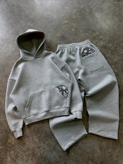 Conjunto Legacy — Y2K Streetwear Bordado Premium