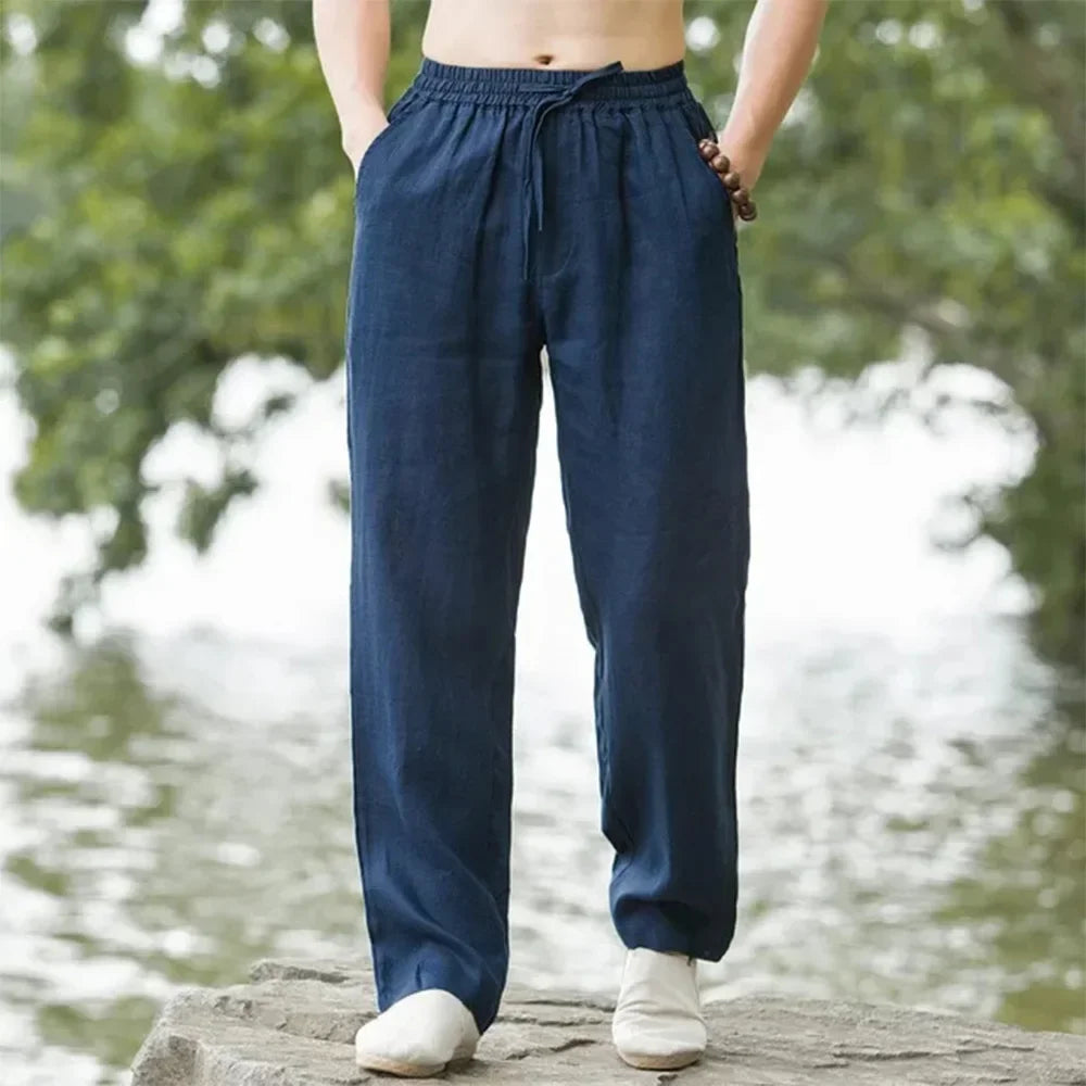 50% OFF Pantalón Horizon — Jogger Lino & Algodón Casual Premium
