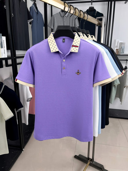 Polo BeeLux — Jacquard Bordado Premium