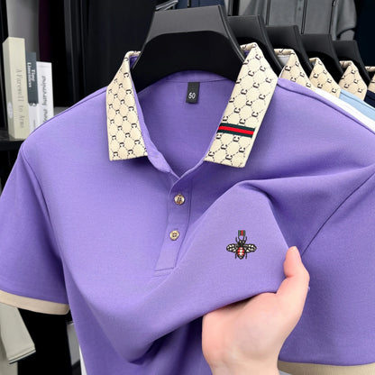 Polo BeeLux — Jacquard Bordado Premium