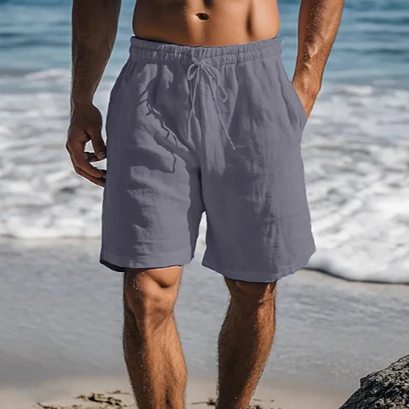 50% OFF Pantalones Corto Breeze — Algodón & Lino Casual Premium