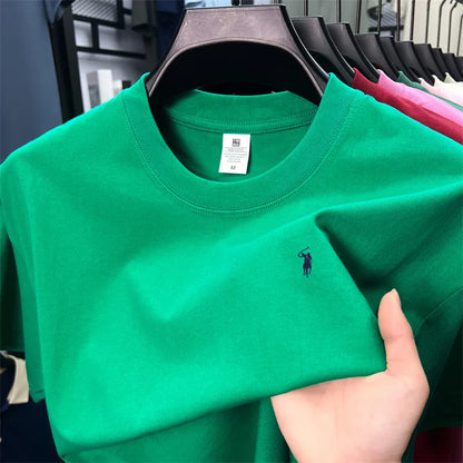 Camiseta Pony Lux — Algodón Premium Bordado Casual