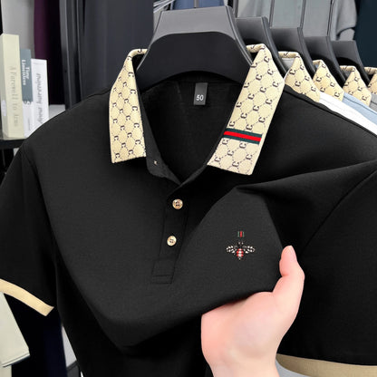 Polo BeeLux — Jacquard Bordado Premium