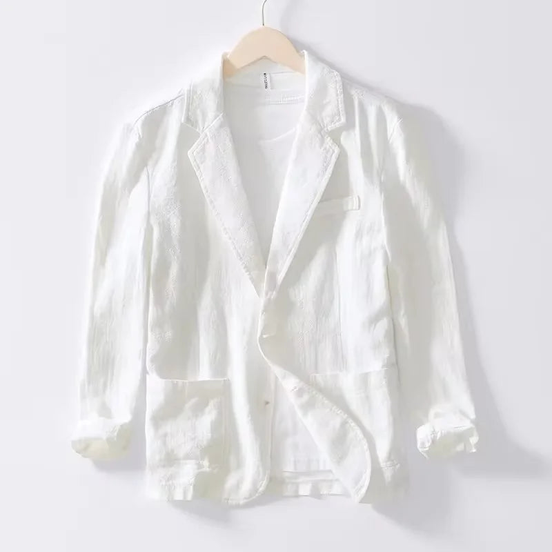 50% OFF Blazer Santorini — Lino & Algodón Ligero Premium