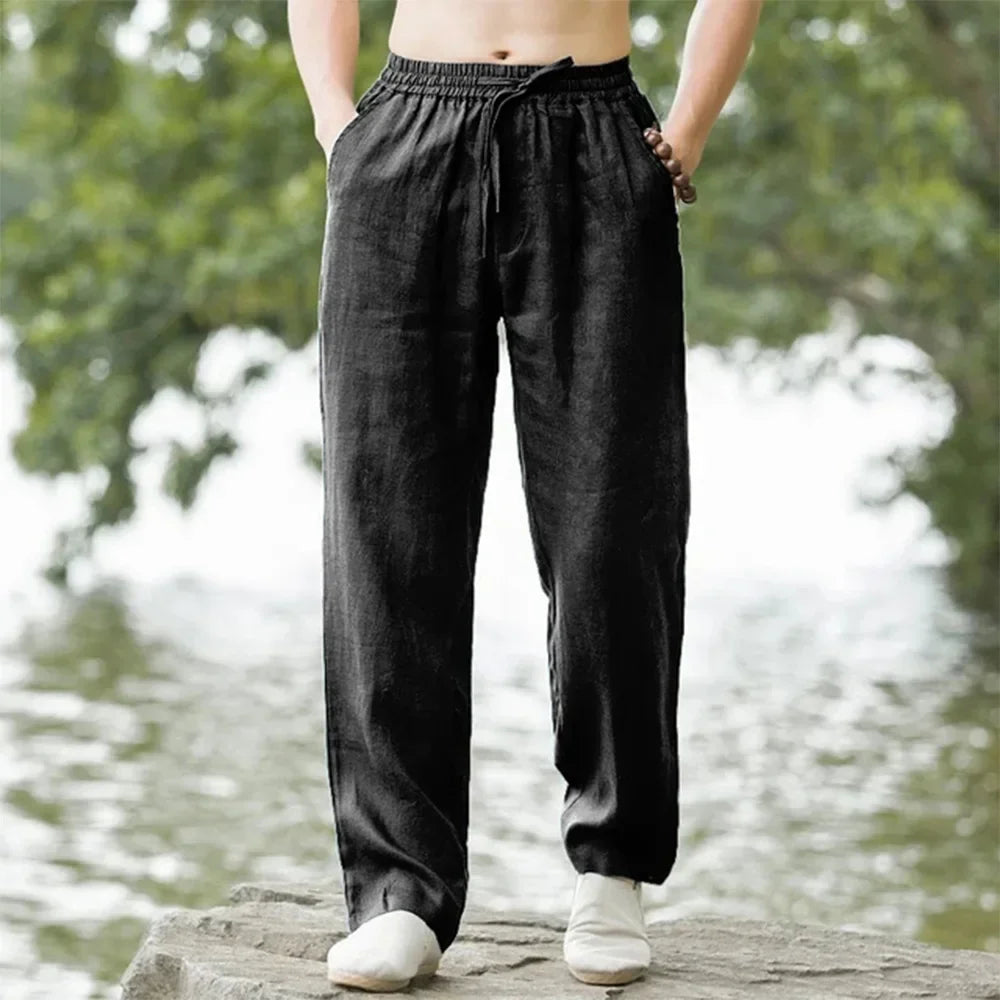 50% OFF Pantalón Horizon — Jogger Lino & Algodón Casual Premium
