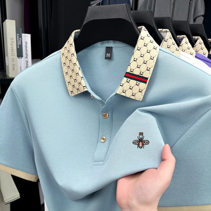 Polo BeeLux — Jacquard Bordado Premium