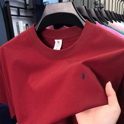 Camiseta Pony Lux — Algodón Premium Bordado Casual