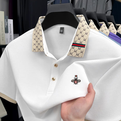 Polo BeeLux — Jacquard Bordado Premium