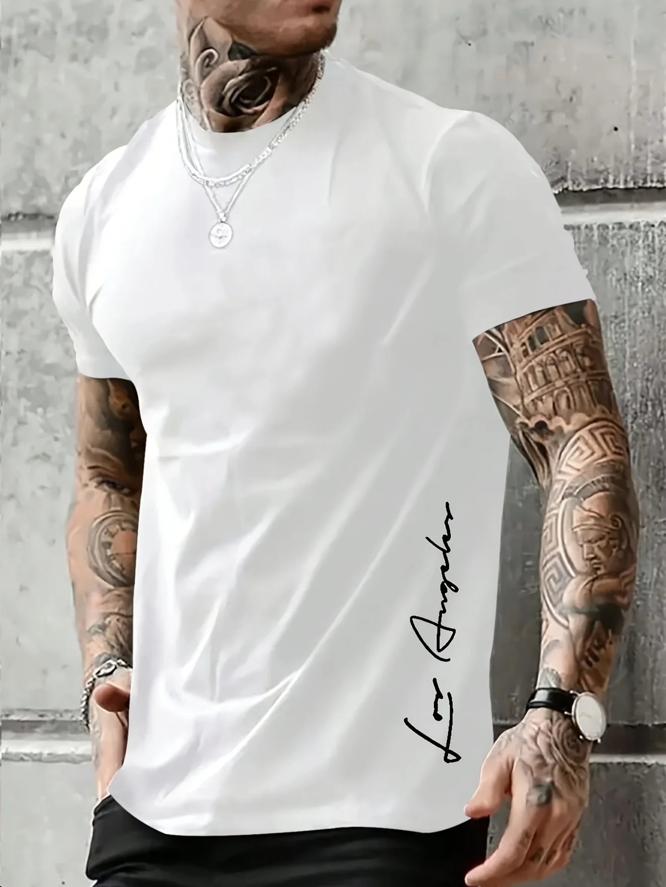 Camiseta Ventura — Algodón Contrast Los Ángeles Premium