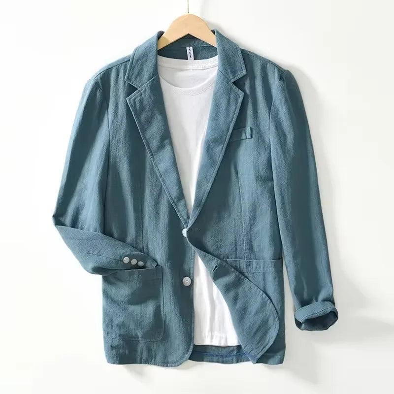 50% OFF Blazer Santorini — Lino & Algodón Ligero Premium