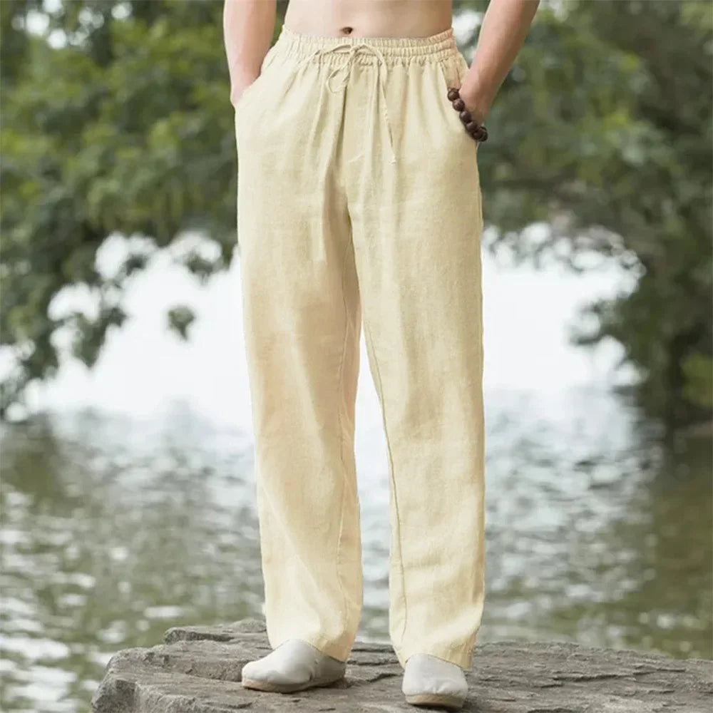 50% OFF Pantalón Horizon — Jogger Lino & Algodón Casual Premium