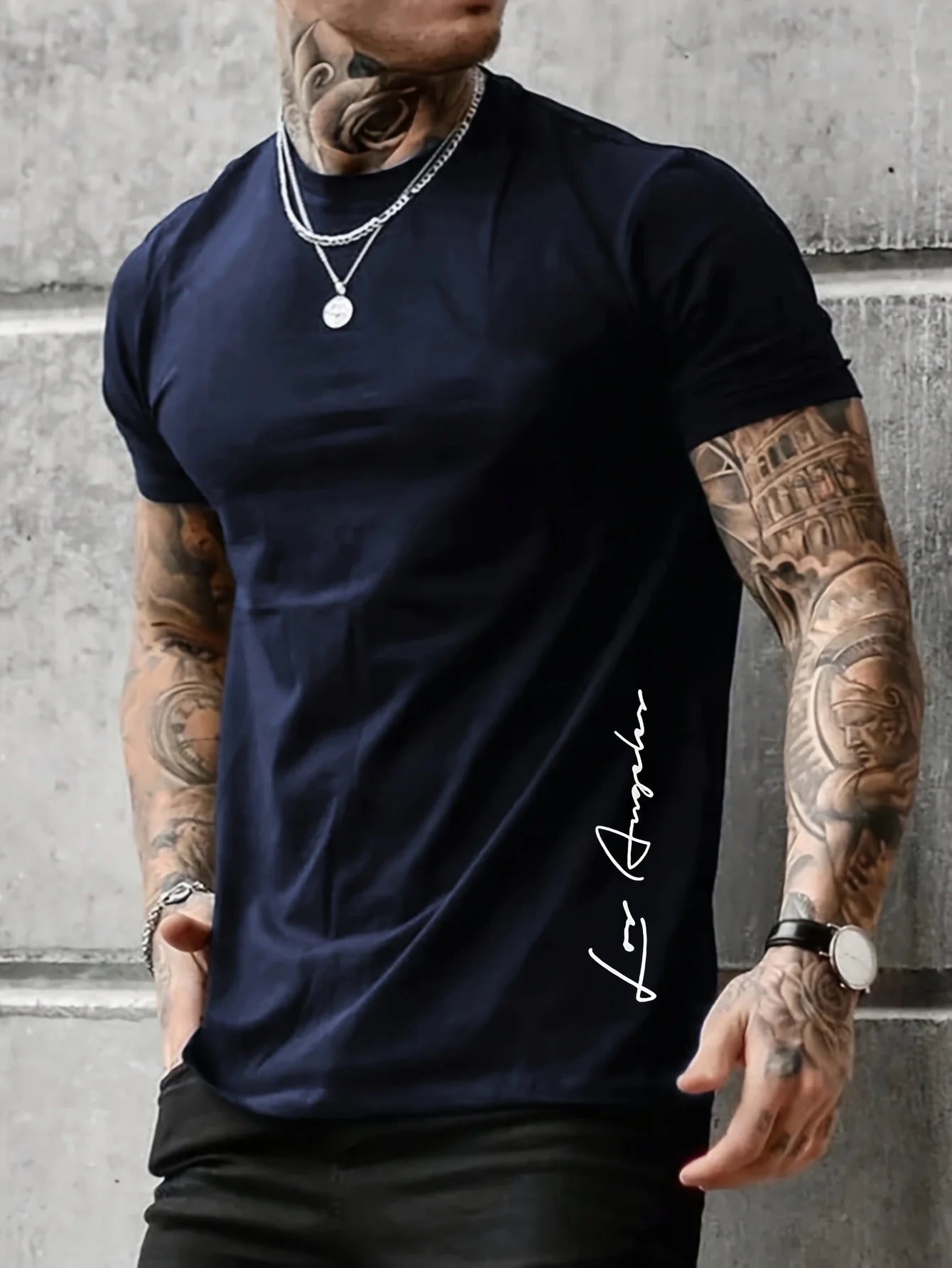 Camiseta Ventura — Algodón Contrast Los Ángeles Premium