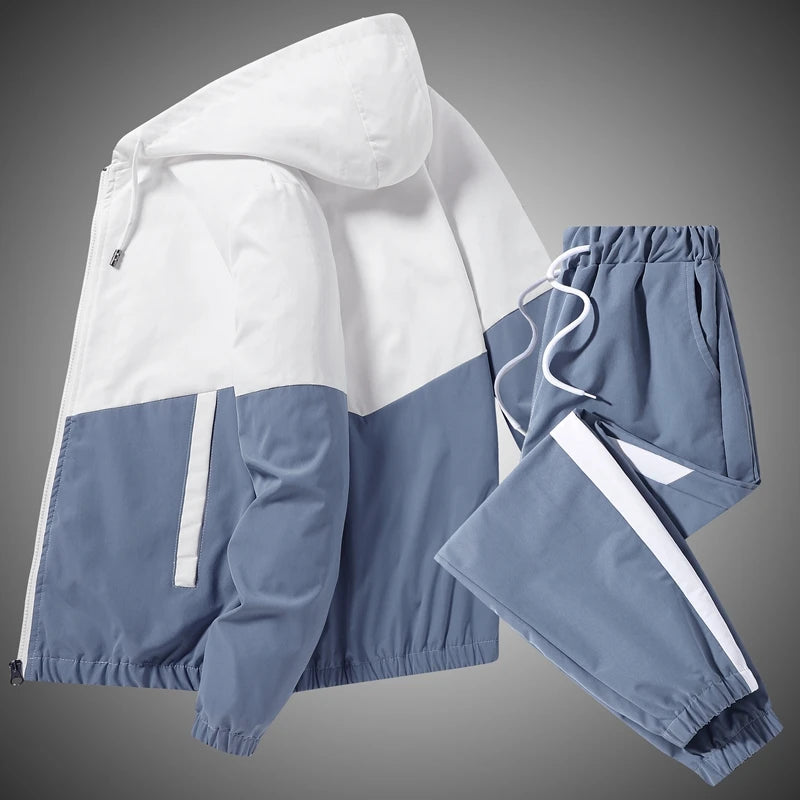 Velocity Wear — Conjunto Deportivo Masculino Urbano con Capucha