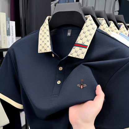 Polo BeeLux — Jacquard Bordado Premium