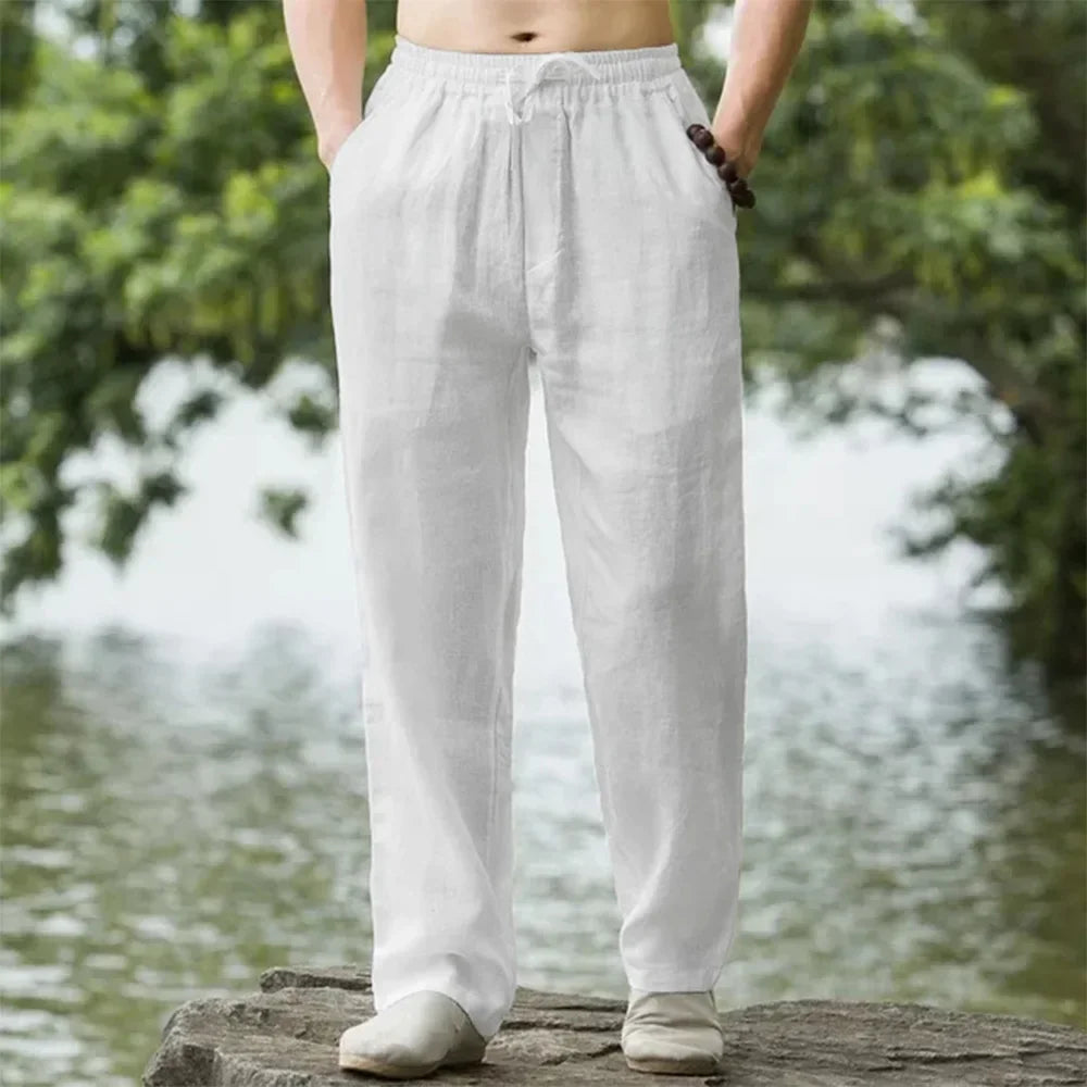 50% OFF Pantalón Horizon — Jogger Lino & Algodón Casual Premium