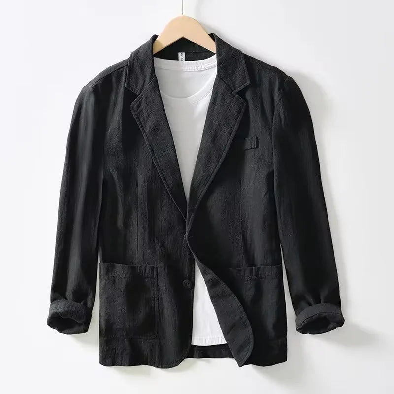 50% OFF Blazer Santorini — Lino & Algodón Ligero Premium